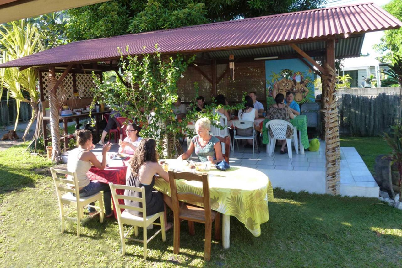 Pension Te Miti - Plage-Beach 200M - Mahana Parc & Vaiava Beach Pk18 - B&B Chambres Ou Dortoir Punaauia  Luaran gambar