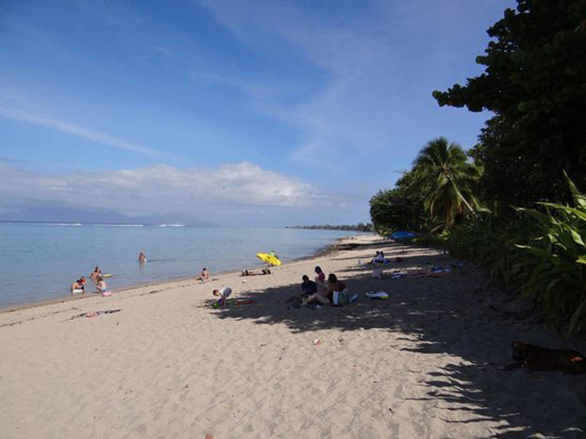 Pension Te Miti - Plage-Beach 200M - Mahana Parc & Vaiava Beach Pk18 - B&B Chambres Ou Dortoir Punaauia  Luaran gambar